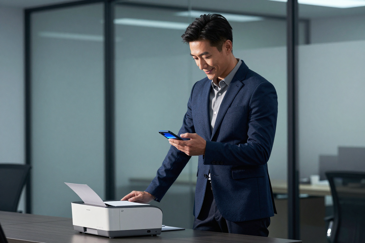 Professional using VaultScan